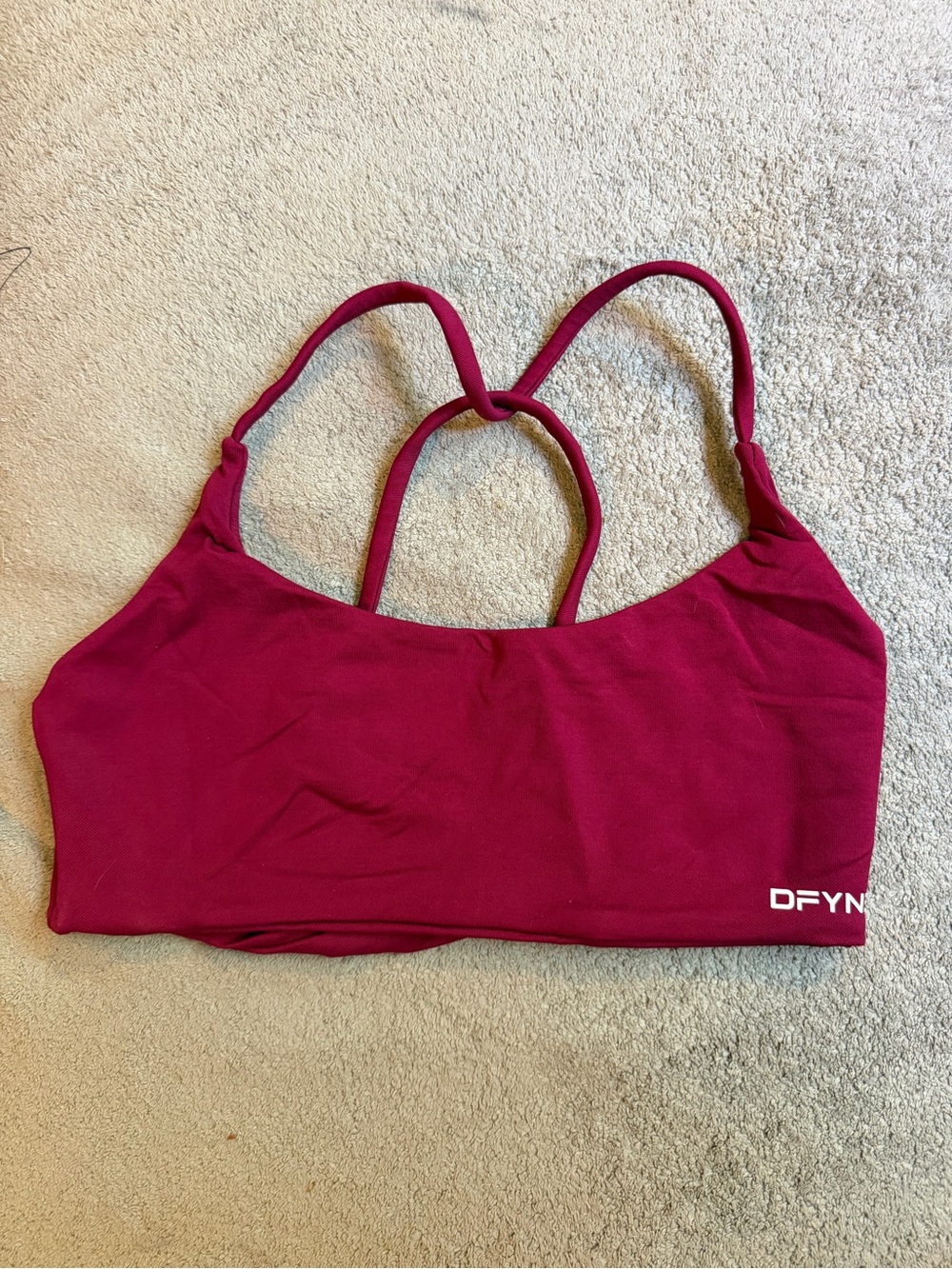 DFYNE Signature Maroon Sports Bralette